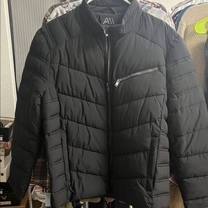 Andrew Marc Men's Quilted Black Puffer Jacket